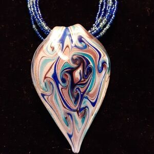 STATEMENT ART GLASS PENDANT 21"